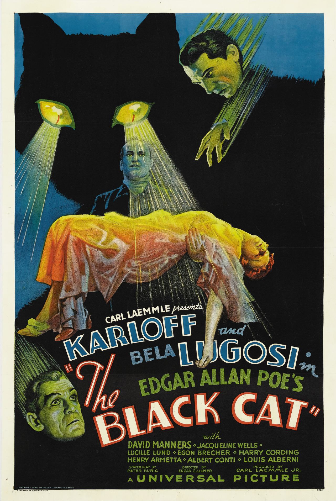 黑猫（1934）海报剧照